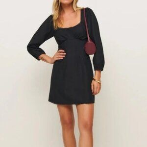 NWT Reformation Miara Dress Black - Size S